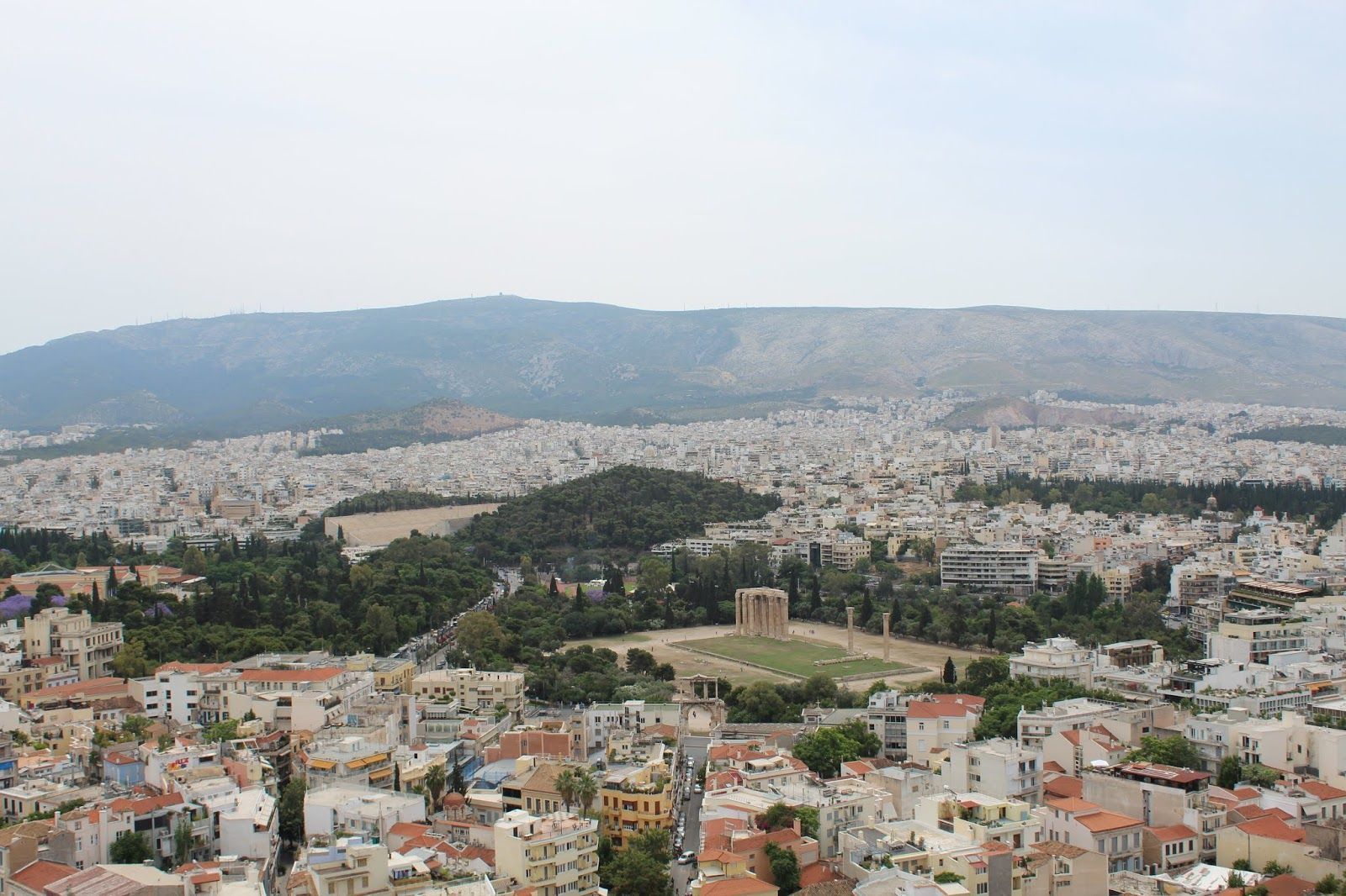 Vistas desde la cima del monte
