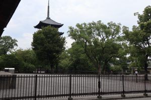 Pagoda de 5 pisos en el recinto del templo Toji de Kioto